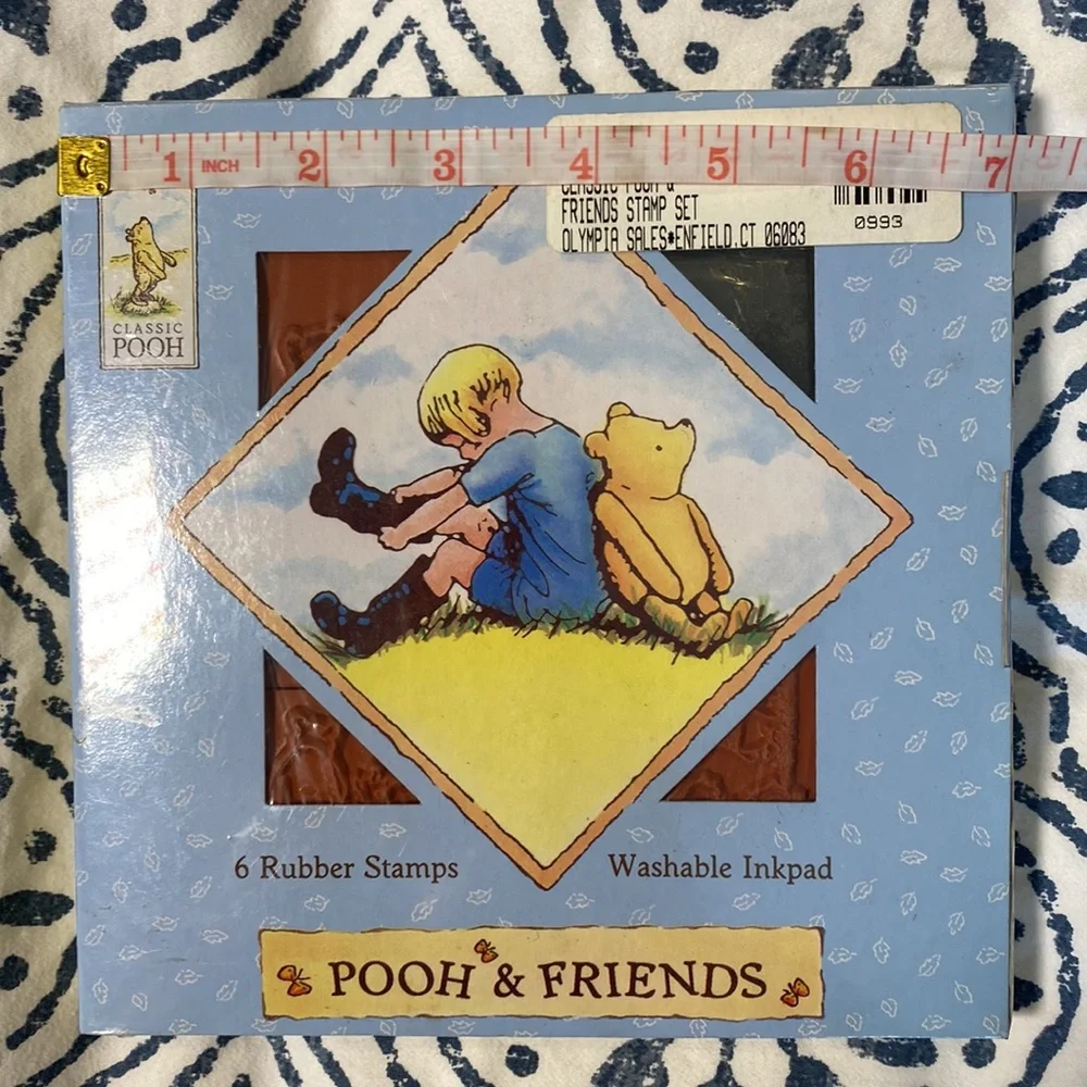 NWT Classic Pooh “Pooh and Friends” Rubber Stamp Collection and Inkpad Set